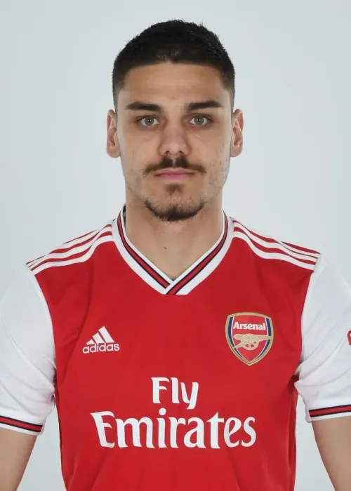 Framed Print : Konstantinos Mavropanos of Arsenal Framed Print : Konstantinos Mavropanos of Arsenal
