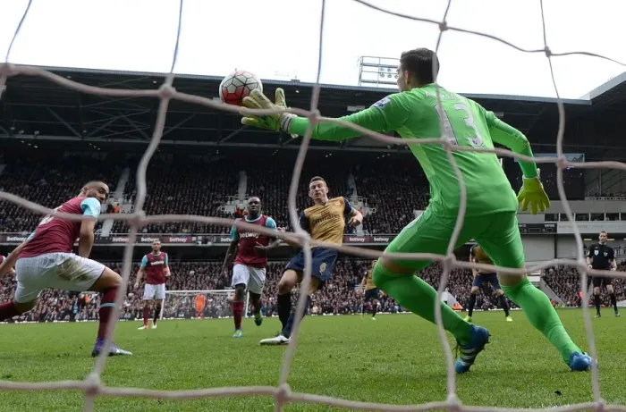 Framed Print : Koscielny Scores the Decisive Goal: Arsenal's Triumph over West Ham United in the Premier League, London, 2016 Framed Print : Koscielny Scores the Decisive Goal: Arsenal's Triumph over West Ham United in the Premier League, London, 2016