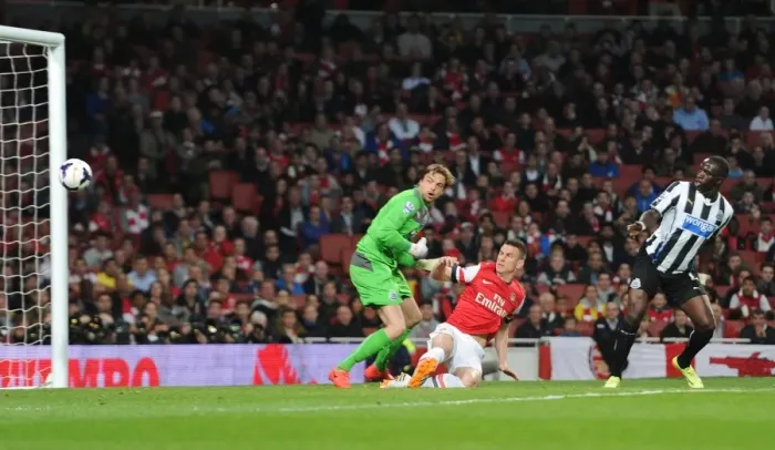 Framed Print : Koscielny Scores Dramatic Last-Minute Winner Against Newcastle: Arsenal 1-0 Framed Print : Koscielny Scores Dramatic Last-Minute Winner Against Newcastle: Arsenal 1-0