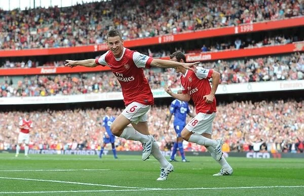 Koscielny and Squillaci: Unforgettable Moment as Arsenal Scores First Goal Against Blackburn Rovers (4:1), Barclays Premier League, 2010