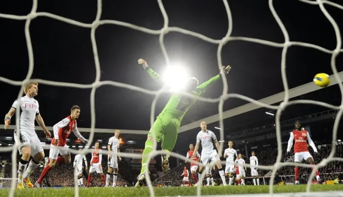 Framed Print : Koscielny Strikes: Arsenal's Winning Goal Against Fulham (2011-12) Framed Print : Koscielny Strikes: Arsenal's Winning Goal Against Fulham (2011-12)