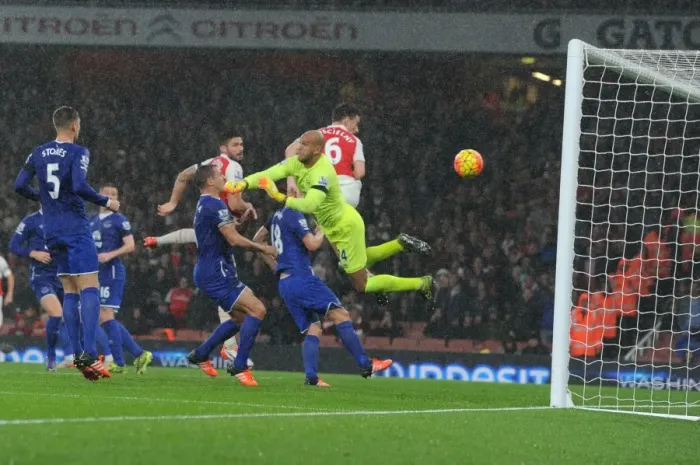 Framed Print : Koscielny Stuns Everton: Arsenal Star Scores Second Goal in 2015 / 16 Premier League Clash Framed Print : Koscielny Stuns Everton: Arsenal Star Scores Second Goal in 2015 / 16 Premier League Clash