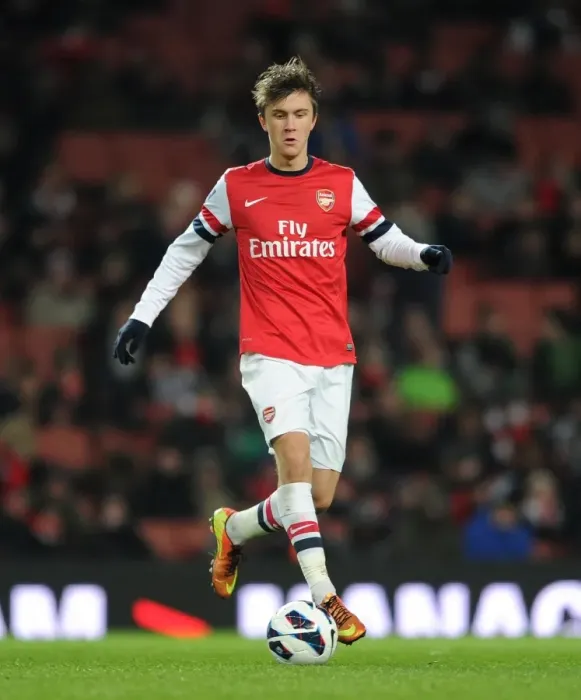 Framed Print : Kris Olsson (Arsenal). Arsenal U19 1: 0 CSKA Moscow U19. NextGen Series. 1  /  4 Final