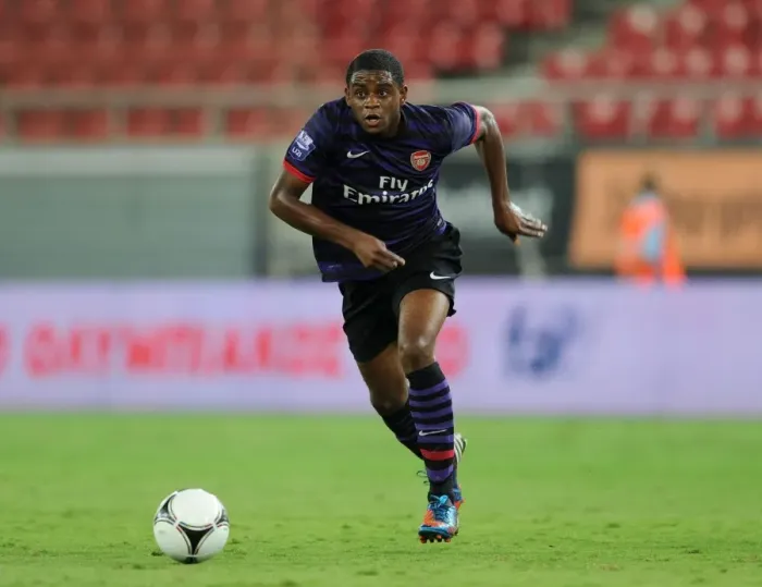 Framed Print : Kyle Ebecilio in Action: Olympiacos vs Arsenal, NextGen Series, Athens 2012 Framed Print : Kyle Ebecilio in Action: Olympiacos vs Arsenal, NextGen Series, Athens 2012