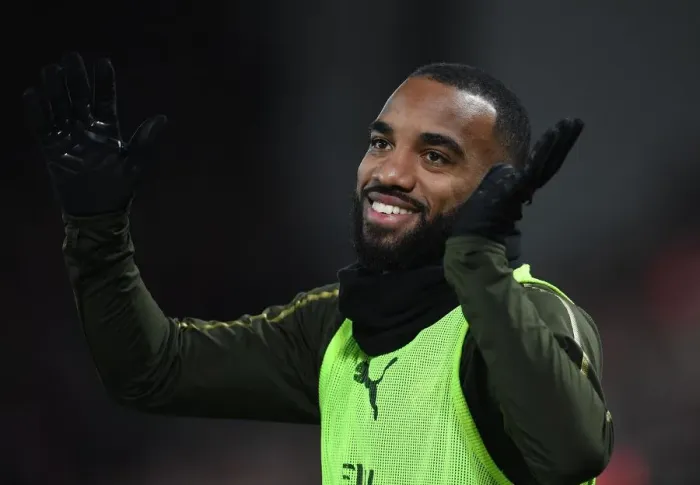 Framed Print : Lacazette Shows Sportsmanship: Applauding Fans Amidst Intense Liverpool-Arsenal Rivalry (Premier League 2018-19) Framed Print : Lacazette Shows Sportsmanship: Applauding Fans Amidst Intense Liverpool-Arsenal Rivalry (Premier League 2018-19)