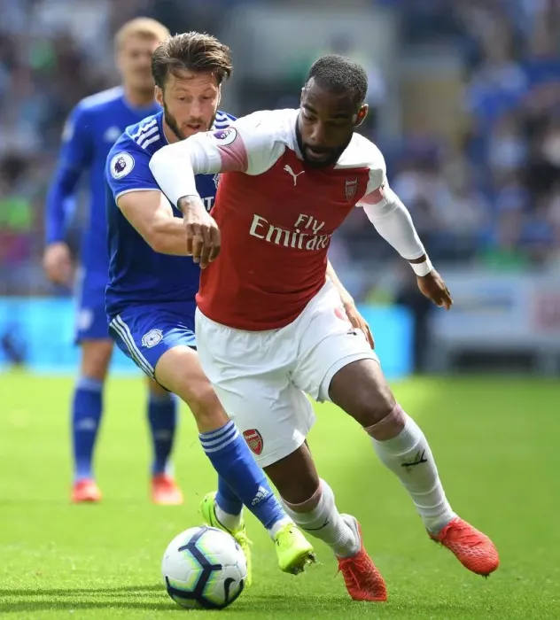 Framed Print : Lacazette vs. Arter: Clash in the Premier League - Cardiff City vs. Arsenal FC (2018-19) Framed Print : Lacazette vs. Arter: Clash in the Premier League - Cardiff City vs. Arsenal FC (2018-19)