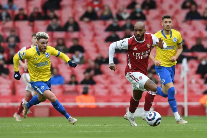 Framed Print : Lacazette vs Connolly: A Premier League Battle at Arsenal Framed Print : Lacazette vs Connolly: A Premier League Battle at Arsenal