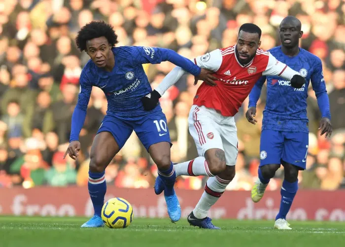 Framed Print : Lacazette vs. Willian: A Strategic Showdown at the Emirates - Arsenal vs. Chelsea, Premier League Framed Print : Lacazette vs. Willian: A Strategic Showdown at the Emirates - Arsenal vs. Chelsea, Premier League