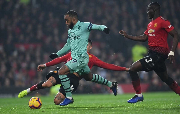 Lacazette's Dramatic Double: Overcoming Rojo and Bailly's Defense at Old Trafford - Manchester United vs. Arsenal (2018-19)
