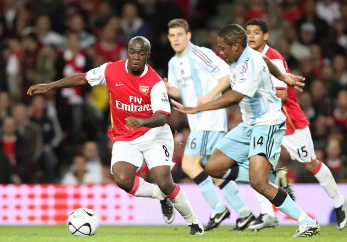 Framed Print : Lassana Diarra (Arsenal) Charles N Zogbia (Newcastle) Framed Print : Lassana Diarra (Arsenal) Charles N Zogbia (Newcastle)