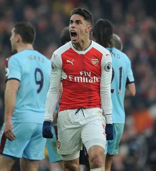 Last-Minute Penalty Drama: Arsenal's Gabriel Celebrates Victory Over Burnley