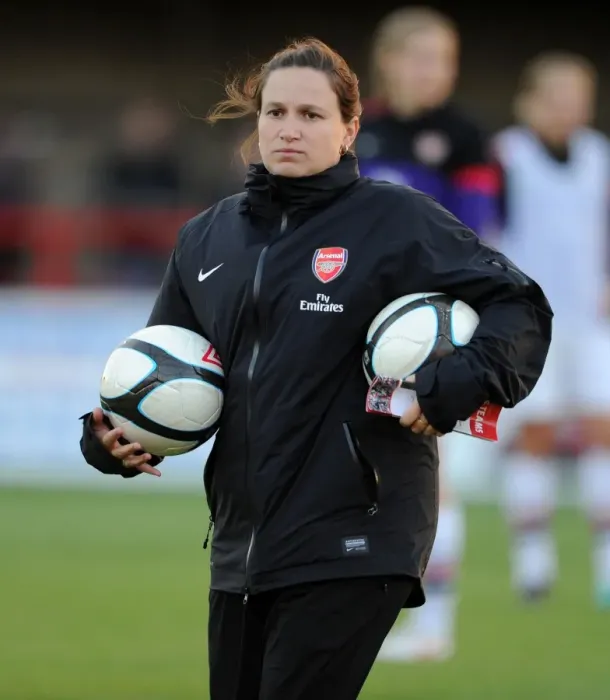 Framed Print : Laura Harvey Leads Arsenal in FA WSL Clash Against Bristol Academy