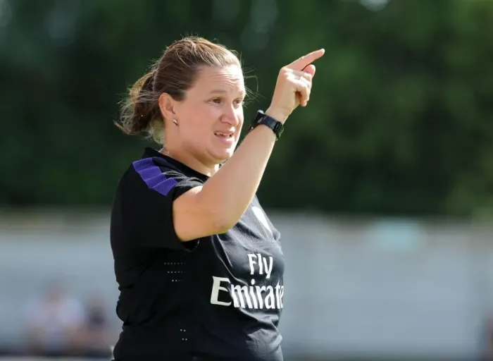 Framed Print : Laura Harvey Leads Arsenal in FA WSL Match vs. Lincoln