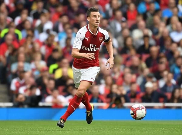 Laurent Koscielny: In Action for Arsenal against Sevilla at the Emirates Cup 2017-18
