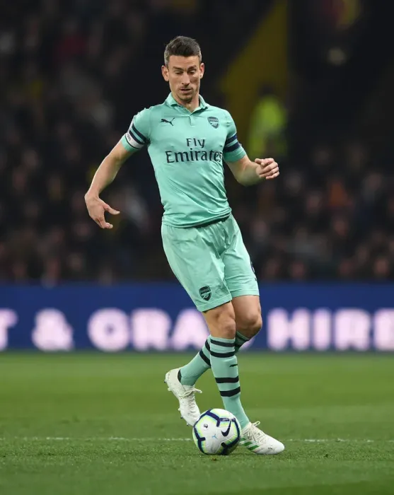 Framed Print : Laurent Koscielny in Action: Arsenal vs. Watford, Premier League 2018-19 Framed Print : Laurent Koscielny in Action: Arsenal vs. Watford, Premier League 2018-19