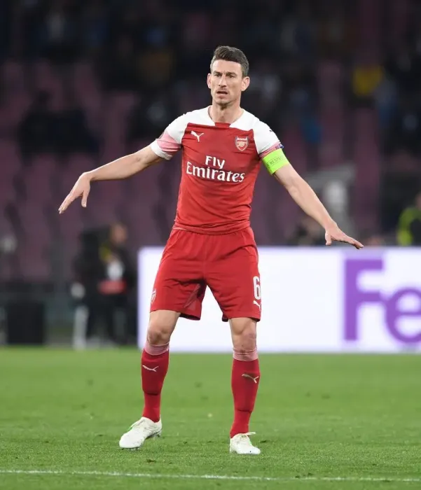 Framed Print : Laurent Koscielny in Action: Arsenal vs. Napoli - UEFA Europa League Quarterfinals (2018-19) Framed Print : Laurent Koscielny in Action: Arsenal vs. Napoli - UEFA Europa League Quarterfinals (2018-19)