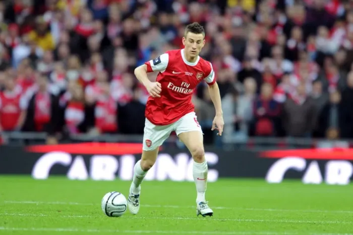 Framed Print : Laurent Koscielny (Arsenal). Arsenal 1: 2 Birmingham City. Carling Cup Final Framed Print : Laurent Koscielny (Arsenal). Arsenal 1: 2 Birmingham City. Carling Cup Final