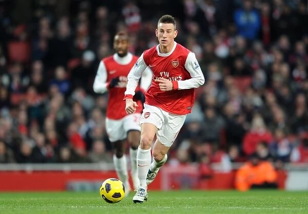 Laurent Koscielny (Arsenal). Arsenal 3: 0 Wigan Athletic. Barclays Premier League