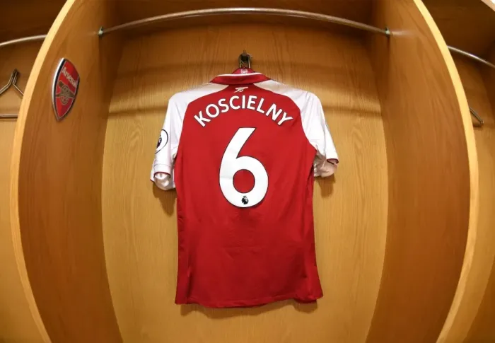 Framed Print : Laurent Koscielny: Arsenal Changing Room Moment before Arsenal vs AFC Bournemouth, 2017-18 Premier League Framed Print : Laurent Koscielny: Arsenal Changing Room Moment before Arsenal vs AFC Bournemouth, 2017-18 Premier League