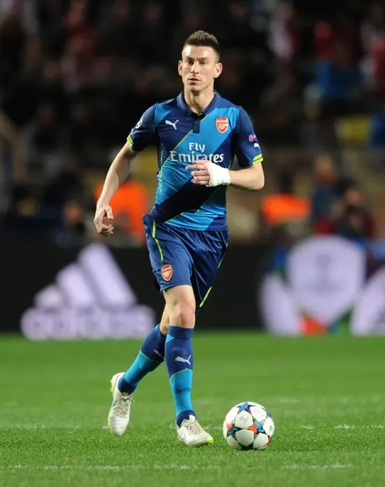 Framed Print : Laurent Koscielny (Arsenal). AS Monaco 0: 2 Arsenal. UEFA Champions League. Round of 16, 2nd Leg Framed Print : Laurent Koscielny (Arsenal). AS Monaco 0: 2 Arsenal. UEFA Champions League. Round of 16, 2nd Leg