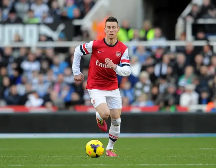 Framed Print : Laurent Koscielny (Arsenal). Newcastle United 0: 1 Arsenal. Barclays Premier League Framed Print : Laurent Koscielny (Arsenal). Newcastle United 0: 1 Arsenal. Barclays Premier League