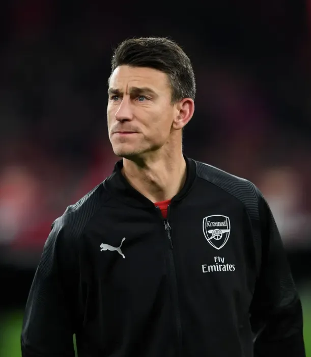 Framed Print : Laurent Koscielny: Arsenal's Focus Before Qarabag Clash in Europa League Group E Framed Print : Laurent Koscielny: Arsenal's Focus Before Qarabag Clash in Europa League Group E