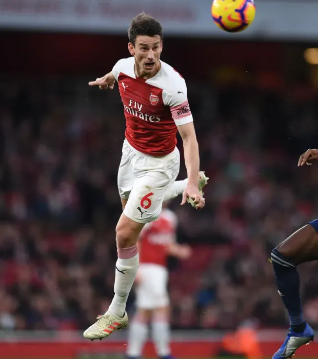 Framed Print : Laurent Koscielny Focuses in Arsenal's Battle Against Fulham (January 2019) Framed Print : Laurent Koscielny Focuses in Arsenal's Battle Against Fulham (January 2019)