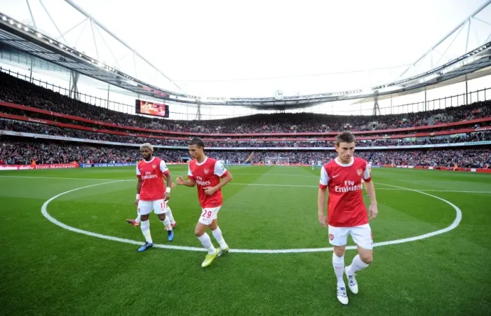 Framed Print : Laurent Koscielny, Marouane Chamakh and Alex Song (Arsenal). Arsenal 1: 0 West Ham United Framed Print : Laurent Koscielny, Marouane Chamakh and Alex Song (Arsenal). Arsenal 1: 0 West Ham United