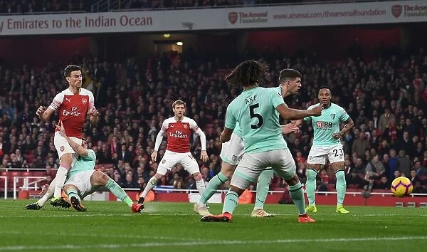 Laurent Koscielny Scores Arsenal's Third Goal vs AFC Bournemouth, Premier League 2018-19