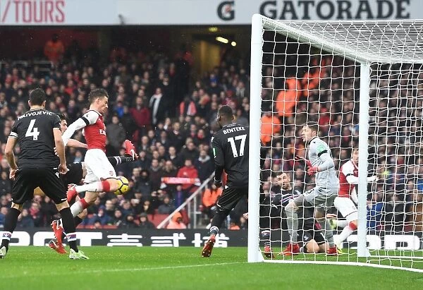 Laurent Koscielny Scores the Third Goal: Arsenal vs Crystal Palace, Premier League 2017-18