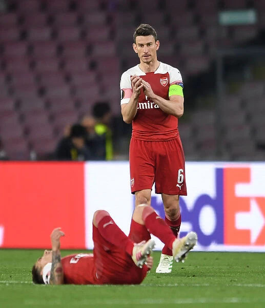 Laurent Koscielny's Emotional Reaction: Arsenal vs. Napoli, UEFA Europa League Quarterfinals (April 2019)