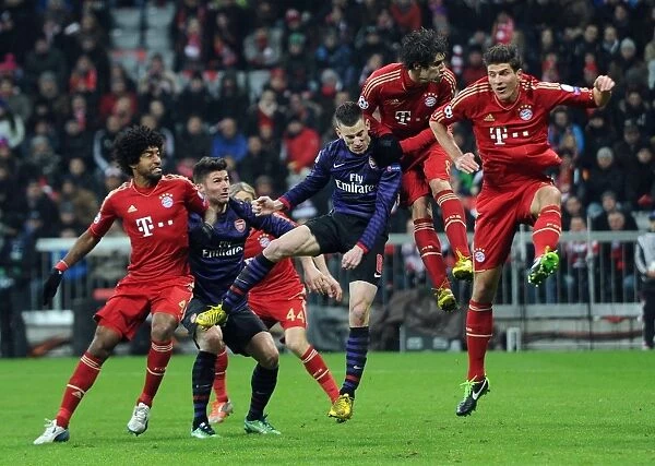 Laurent Koscielny's Header: Arsenal's Victory Moment Against Bayern Munich in the UEFA Champions League (2012-13)