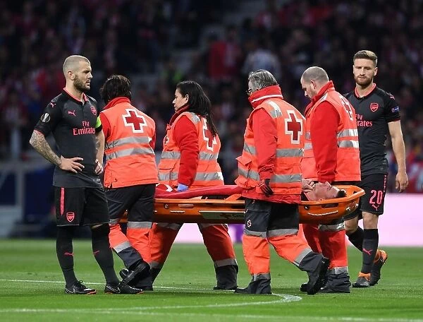 Laurent Koscielny's Heart-wrenching Exit: Atletico Madrid vs. Arsenal, UEFA Europa League Semi-Final