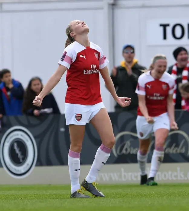 Framed Print : Leah Williamson Celebrates Arsenal's Win Against Manchester City Women Framed Print : Leah Williamson Celebrates Arsenal's Win Against Manchester City Women