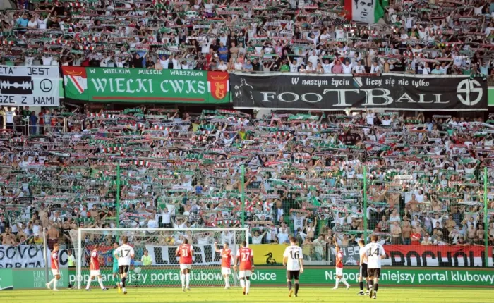 Framed Print : Leiga Warsaw Fans Celebrate 5-6 Victory Over Arsenal, Warsaw, Poland, 2010 Framed Print : Leiga Warsaw Fans Celebrate 5-6 Victory Over Arsenal, Warsaw, Poland, 2010