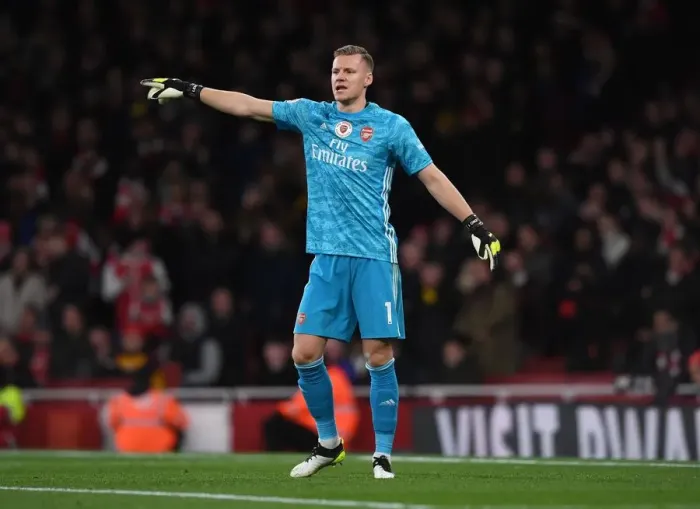 Framed Print : Leno's Determination: Arsenal vs Manchester City Showdown