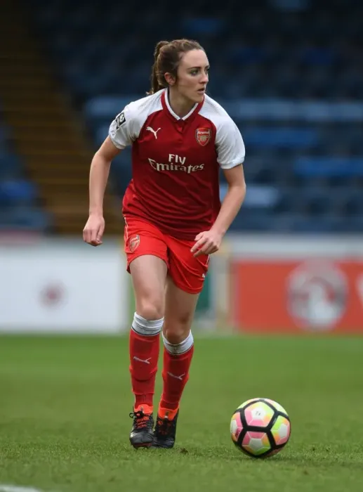 Framed Print : Lisa Evans in Action: Arsenal Women vs Reading FC (2018), WSL