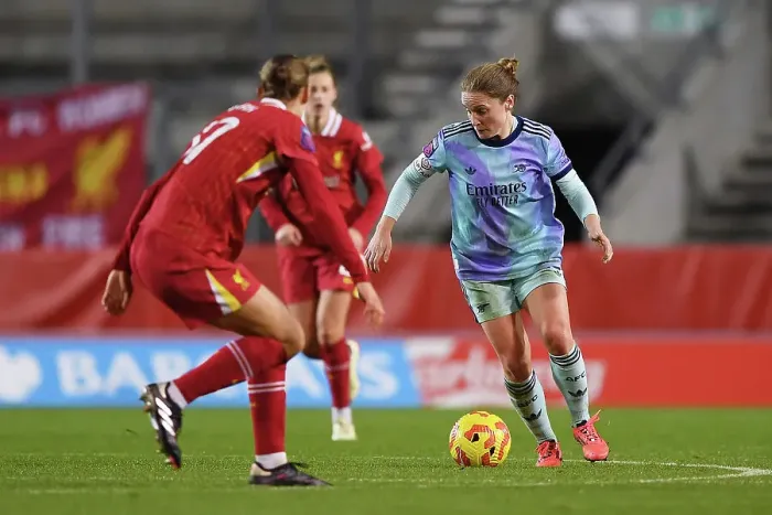 Framed Print : Liverpool v Arsenal - Barclays Women's Super League