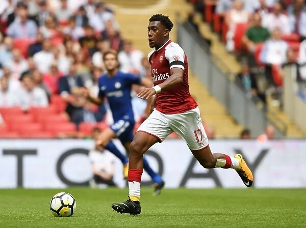LONDON, ENGLAND - AUGUST 06: Alex Iwobi of Arsenal during the FA Community Shield match between Chelsea