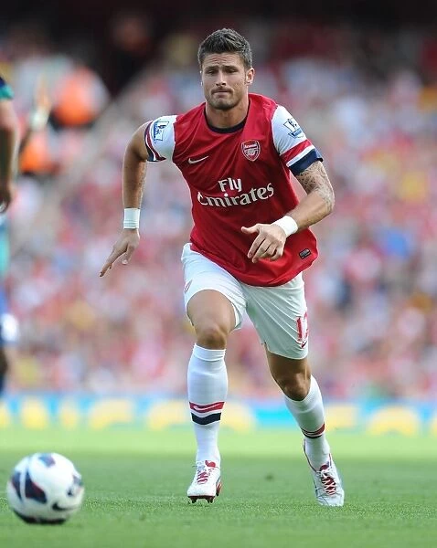 LONDON, ENGLAND - AUGUST 18: Olivier Giroud of Arsenal during the Barclays Premier League match between Arsenal