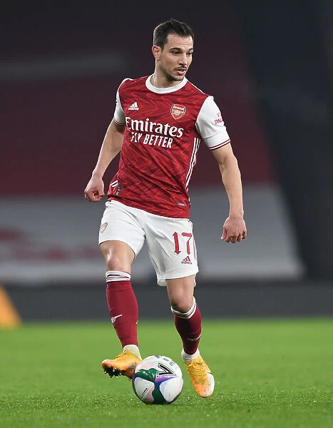LONDON, ENGLAND - DECEMBER 22: Cedric Soares of Arsenal during the Carabao Cup Quarter Final match between Arsenal