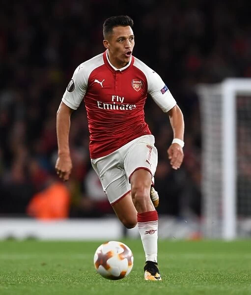 LONDON, ENGLAND - SEPTEMBER 14: Alexis Sanchez of Arsenal during the UEFA Europa League group H match between Arsenal