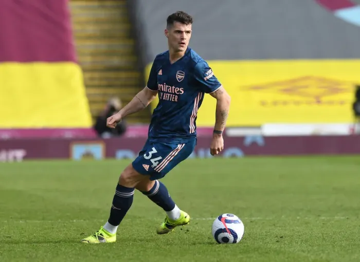 Framed Print : Lone Warrior Xhaka: Arsenal's Battle at Empty Turf Moor, Premier League 2020-21 Framed Print : Lone Warrior Xhaka: Arsenal's Battle at Empty Turf Moor, Premier League 2020-21
