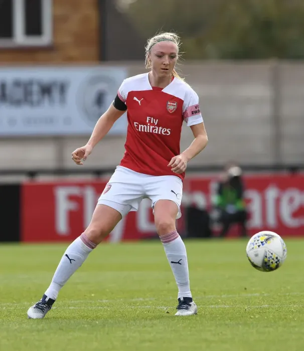 Framed Print : Louise Quinn in Action: Arsenal Women vs. Birmingham City Ladies, WSL (2018-19) Framed Print : Louise Quinn in Action: Arsenal Women vs. Birmingham City Ladies, WSL (2018-19)
