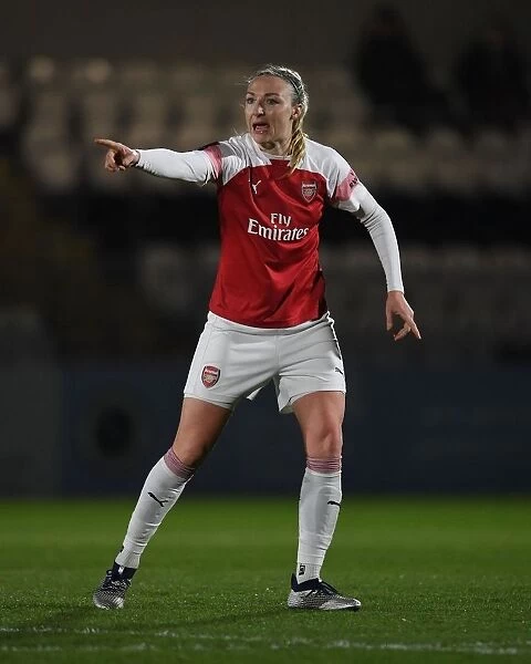 Louise Quinn in Action: Arsenal Women vs Birmingham City Women (FA WSL Cup)