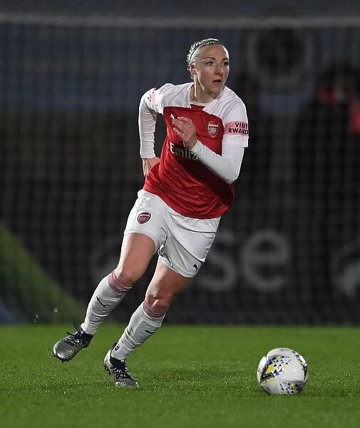 Louise Quinn in Action: Arsenal Women vs Birmingham City Women (FA WSL Cup)