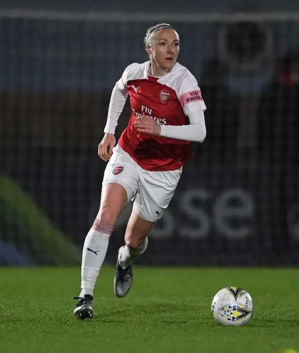 Framed Print : Louise Quinn in Action: Arsenal Women vs Birmingham City Women, FA WSL Continental Tyres Cup