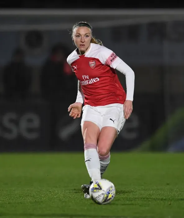 Framed Print : Louise Quinn in Action: Arsenal Women vs Birmingham City Women (FA WSL Cup)
