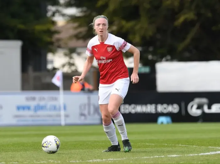 Framed Print : Louise Quinn in Action: Arsenal Women vs Manchester City Women (2018-19) Framed Print : Louise Quinn in Action: Arsenal Women vs Manchester City Women (2018-19)