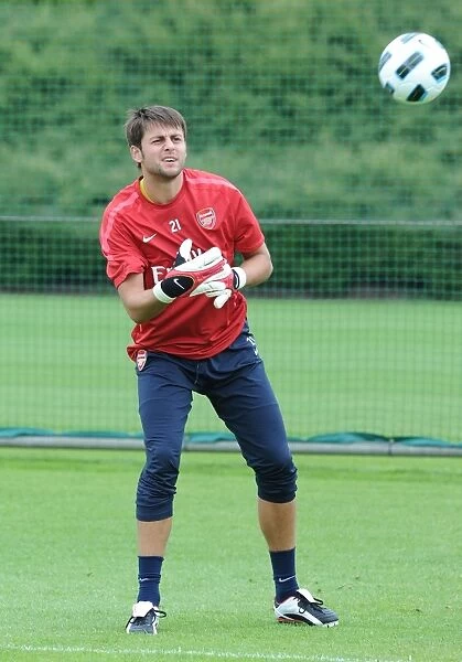 Lucas Fabianski (Arsenal). Arsenal Training Ground, London Colney, Hertfordshire